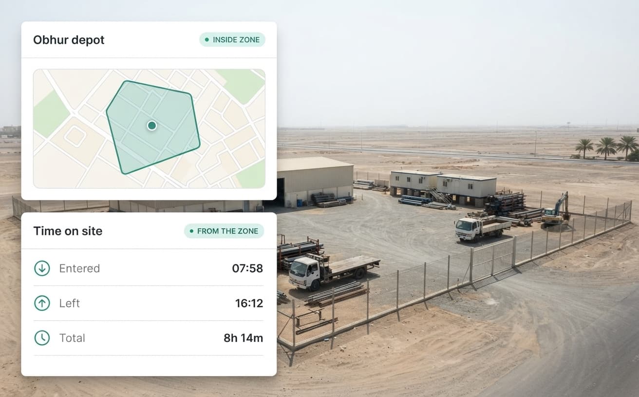 Attendance & Site Visits — Geofenced to the site
