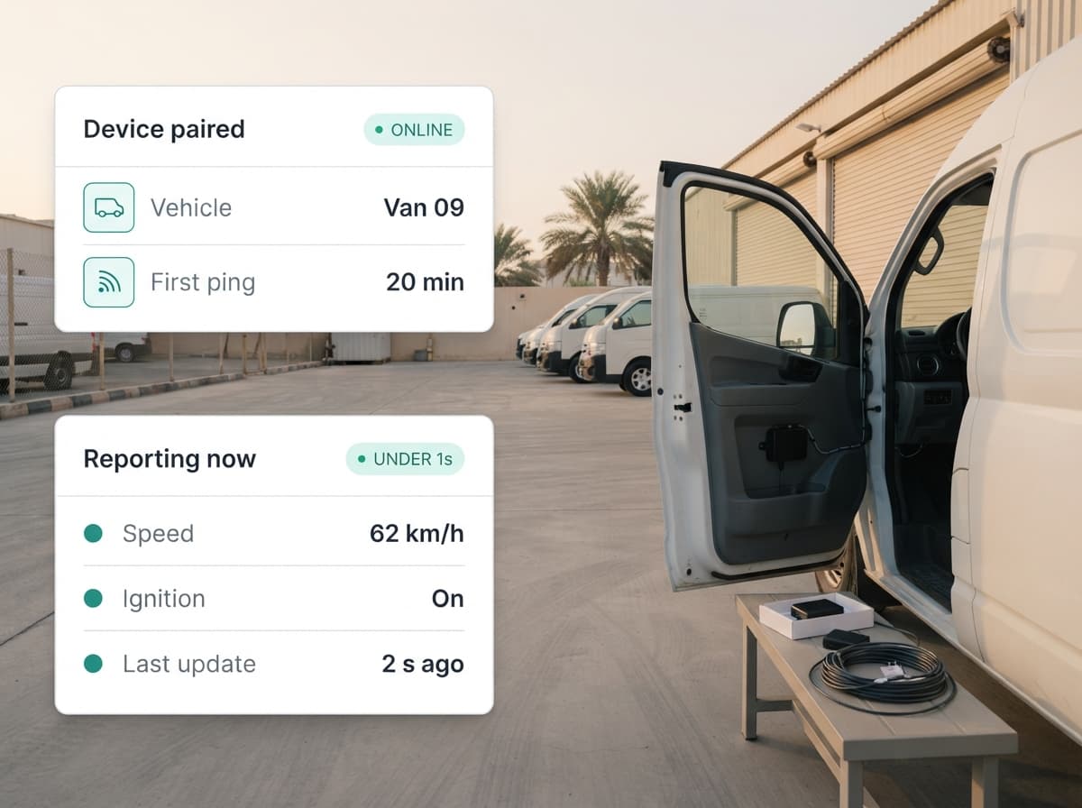 GPS Fleet Tracking in operation