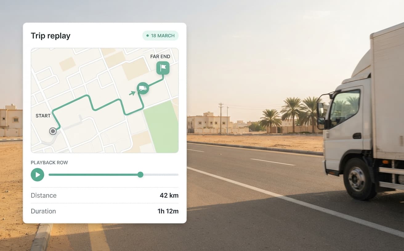 Vehicle Telematics — Trips & route replay