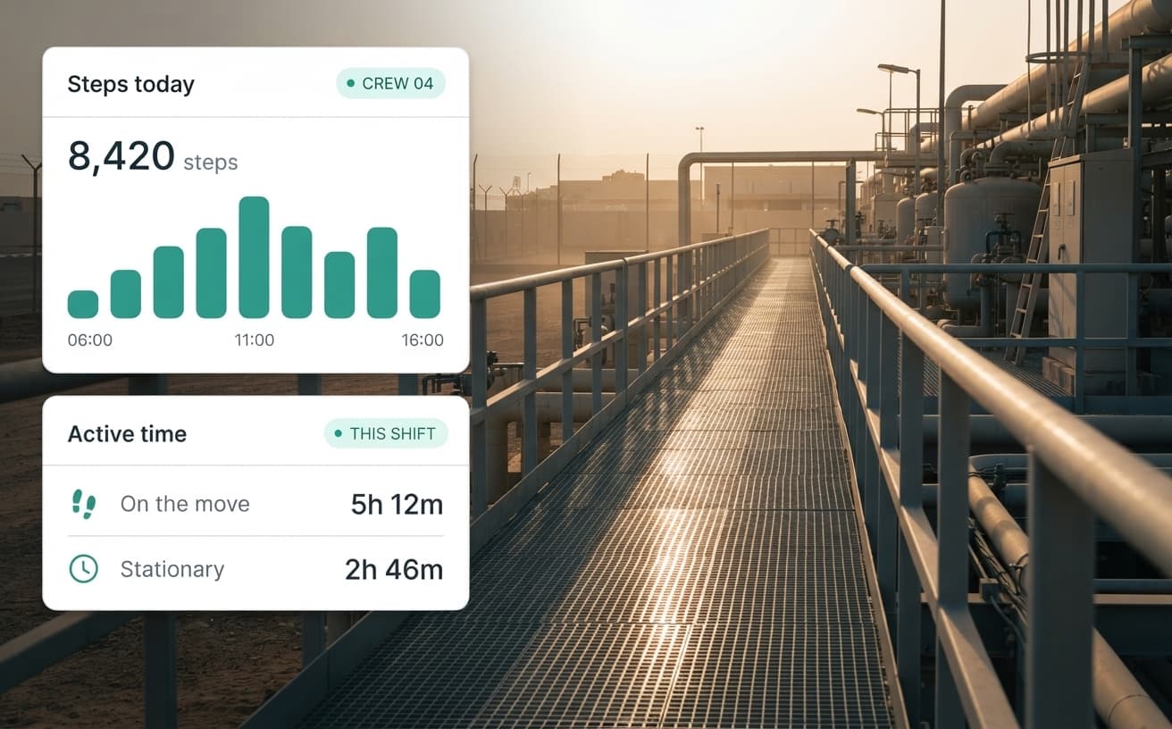 Smartwatch Field Tracking — Steps and movement