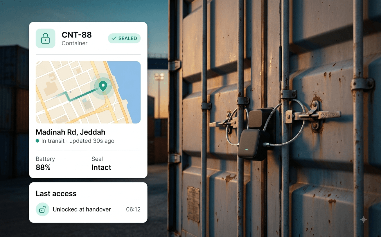 Asset Tracking — Smart container e-locks