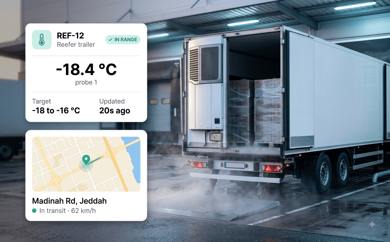 Cold Chain Monitoring — Live temperature